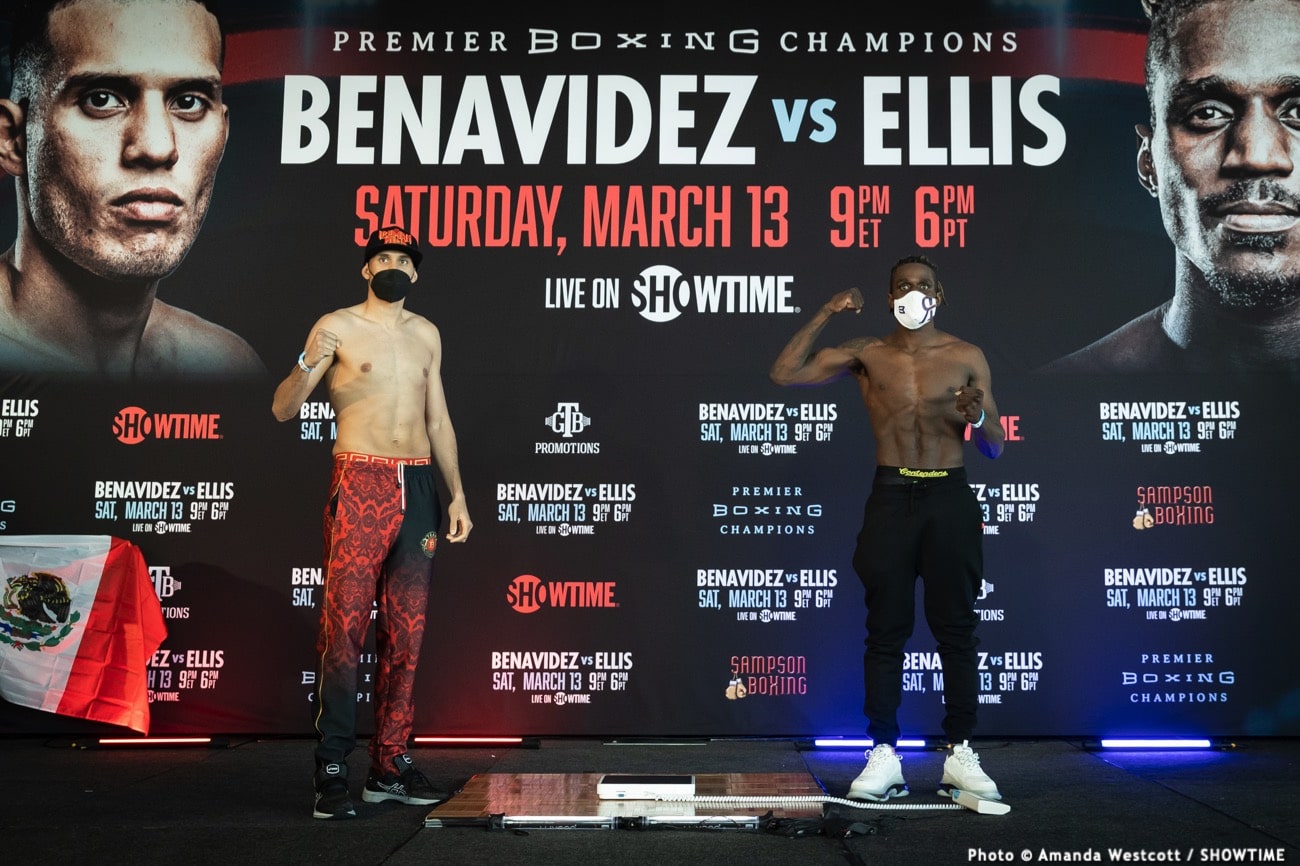 David Benavidez, Ronald Ellis boxing image / photo