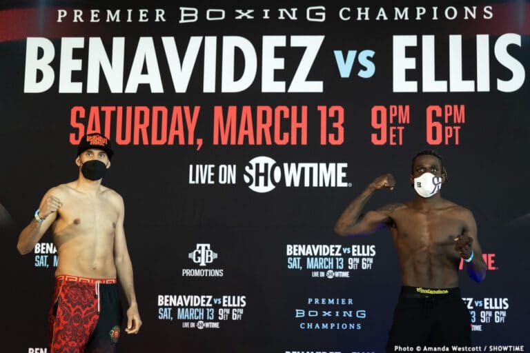 David Benavidez - Ronald Ellis Showtime Weights & Photos