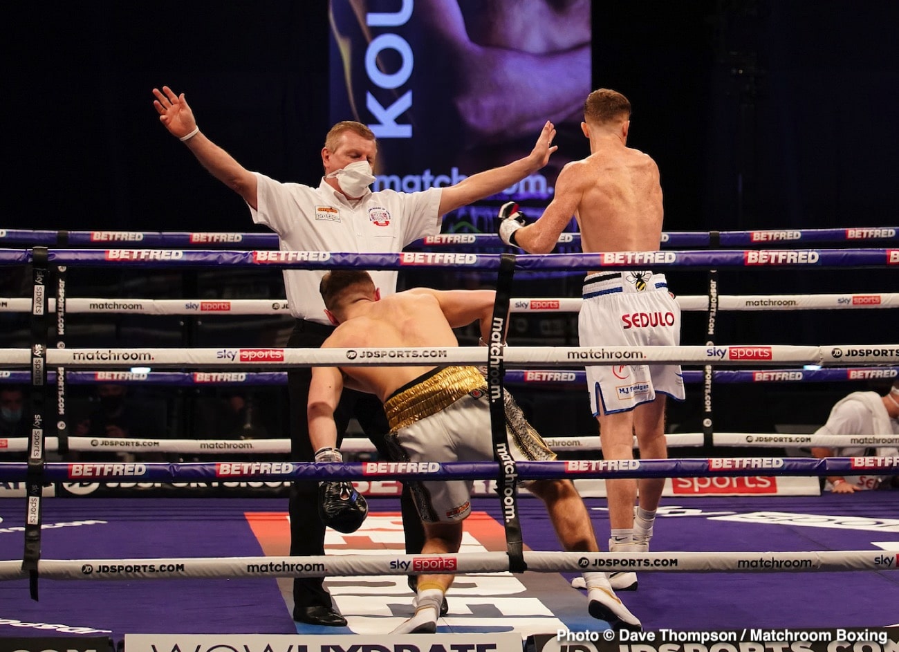 Photos: Okolie stops Glowacki in 6th to win WBO cruiserweight crown