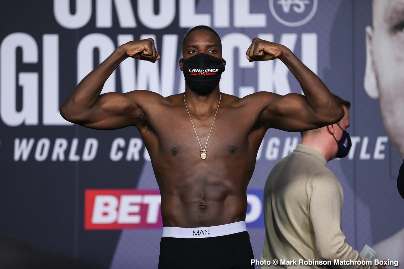 Okolie vs Glowacki Sky Sports Weigh In Results & Phtotos
