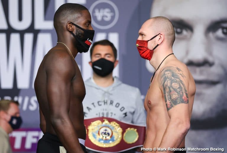 Okolie vs Glowacki Sky Sports Weigh In Results & Phtotos