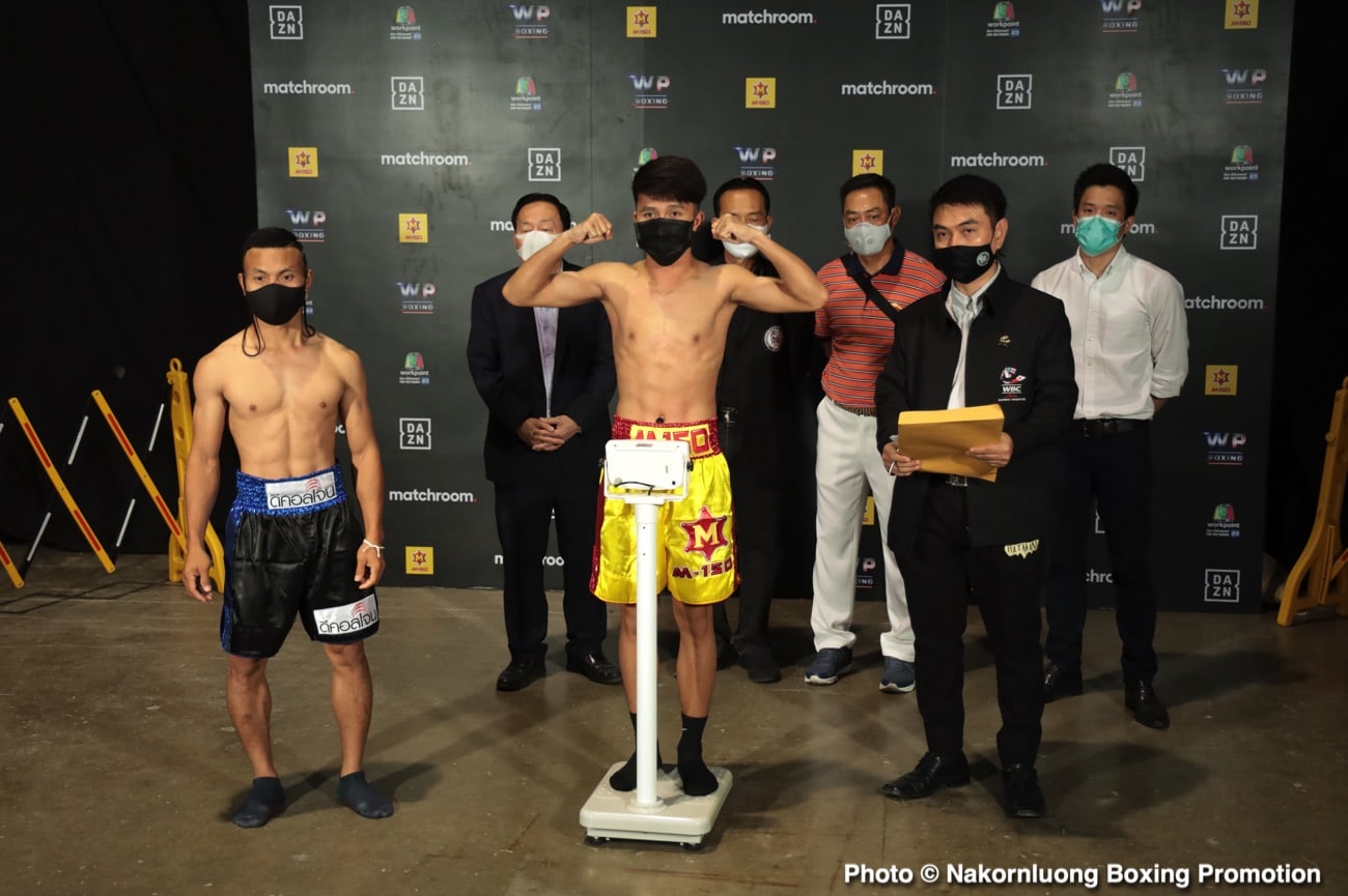 Boxing photo: Srisaket Sor Rungvisai image Srisaket Sor Rungvisai - Kwanthai Sithmorseng DAZN Weights & Photos