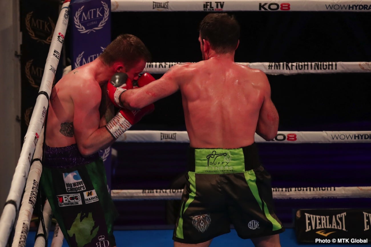 Boxing photo: image Lee McGregor destroys Karim Guerfi - Boxing Results
