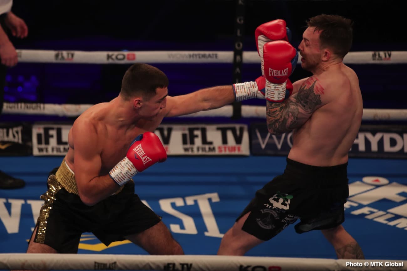 Boxing photo: image Lee McGregor destroys Karim Guerfi - Boxing Results
