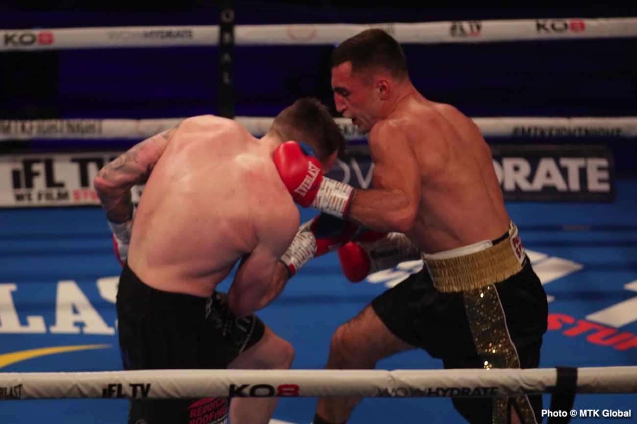 Boxing photo: image Lee McGregor destroys Karim Guerfi - Boxing Results