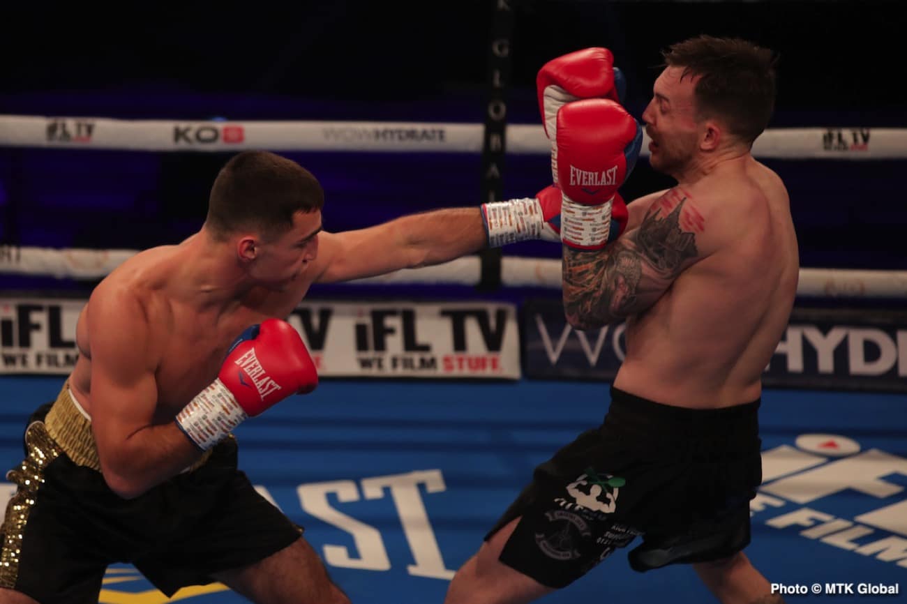 Boxing photo: image Lee McGregor destroys Karim Guerfi - Boxing Results
