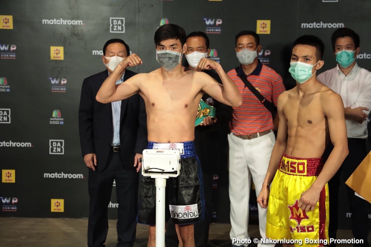 Boxing photo: Srisaket Sor Rungvisai image Srisaket Sor Rungvisai - Kwanthai Sithmorseng DAZN Weights & Photos