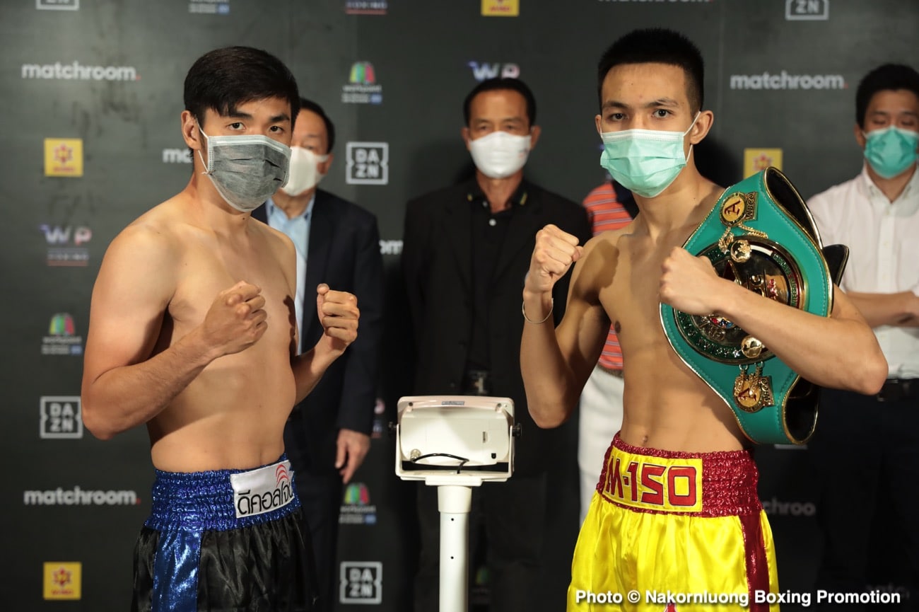 Boxing photo: Srisaket Sor Rungvisai image Srisaket Sor Rungvisai - Kwanthai Sithmorseng DAZN Weights & Photos