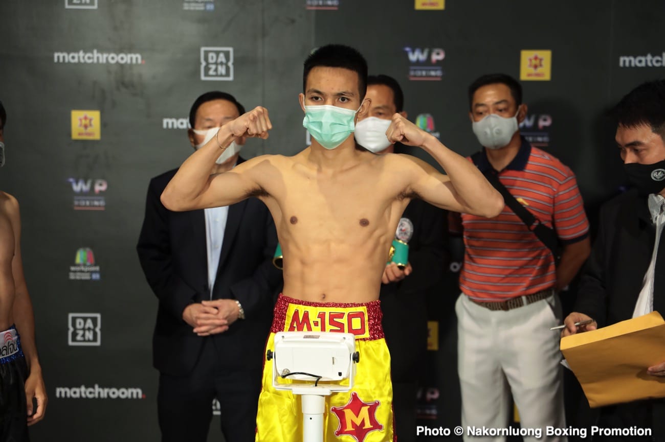 Boxing photo: Srisaket Sor Rungvisai image Srisaket Sor Rungvisai - Kwanthai Sithmorseng DAZN Weights & Photos