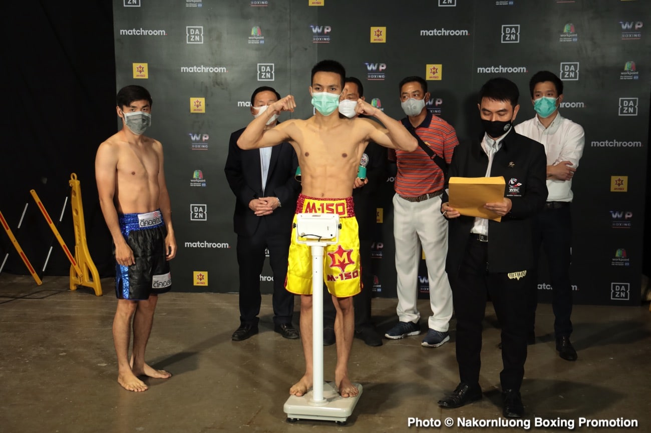 Boxing photo: Srisaket Sor Rungvisai image Srisaket Sor Rungvisai - Kwanthai Sithmorseng DAZN Weights & Photos