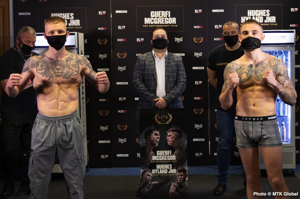 Guerfi Vs McGregor ESPN+ Weigh In Results — Boxing News