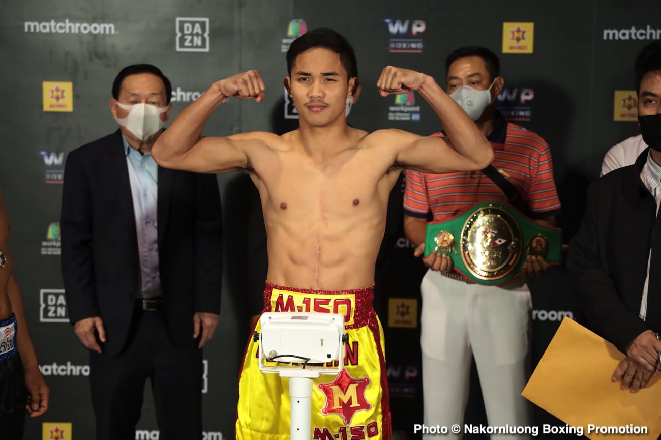 Boxing photo: Srisaket Sor Rungvisai image Srisaket Sor Rungvisai - Kwanthai Sithmorseng DAZN Weights & Photos