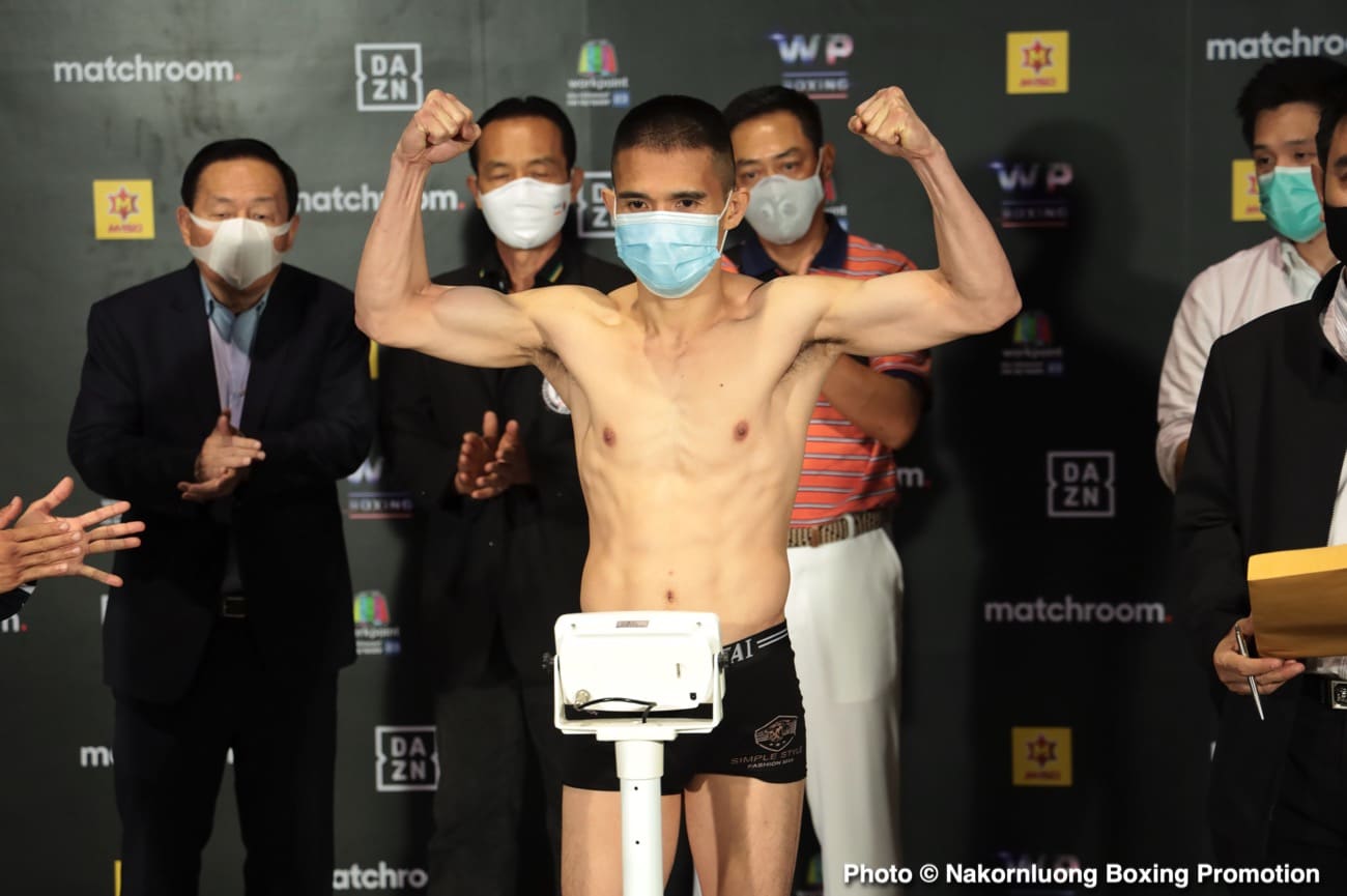Boxing photo: Srisaket Sor Rungvisai image Srisaket Sor Rungvisai - Kwanthai Sithmorseng DAZN Weights & Photos