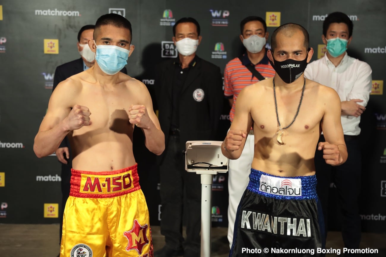 Boxing photo: Srisaket Sor Rungvisai image Srisaket Sor Rungvisai - Kwanthai Sithmorseng DAZN Weights & Photos
