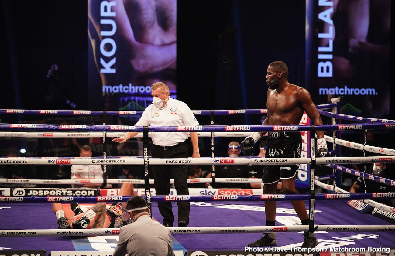 Photos: Okolie stops Glowacki in 6th to win WBO cruiserweight crown