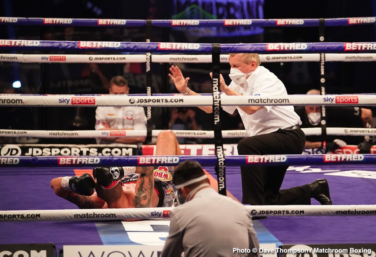 Photos: Okolie stops Glowacki in 6th to win WBO cruiserweight crown