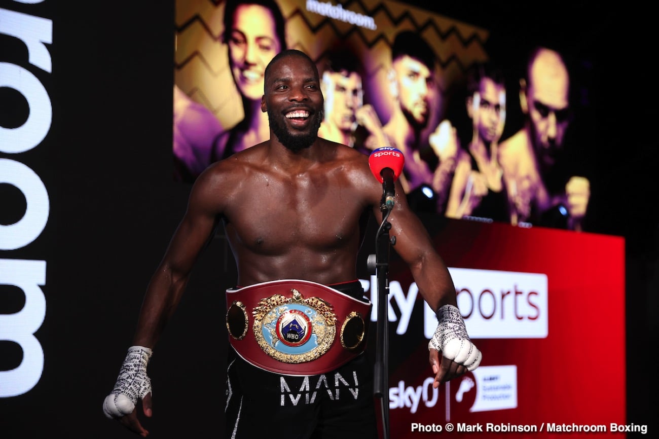 Photos: Okolie stops Glowacki in 6th to win WBO cruiserweight crown