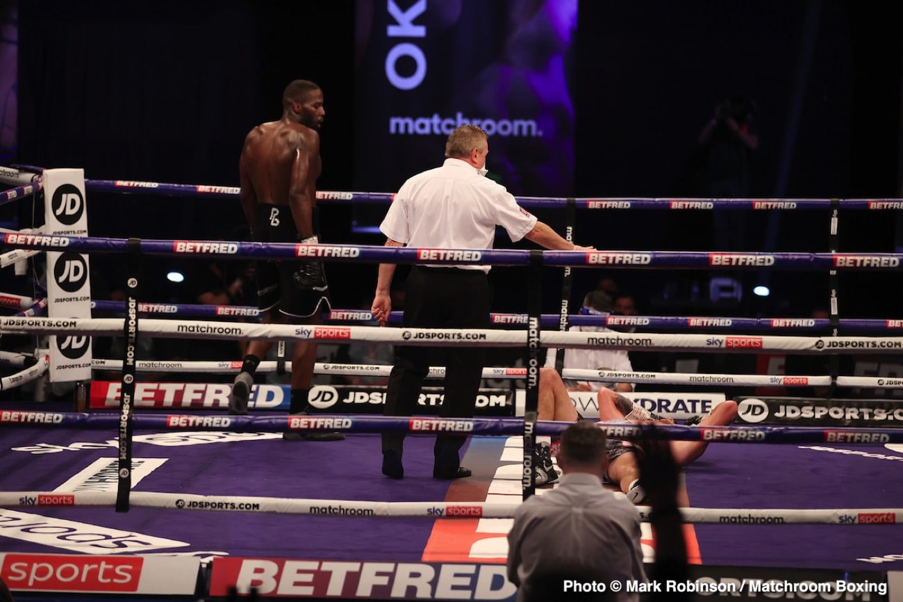 Photos: Okolie stops Glowacki in 6th to win WBO cruiserweight crown