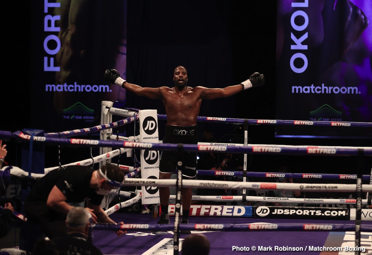 Krzysztof Glowacki, Lawrence Okolie boxing image / photo