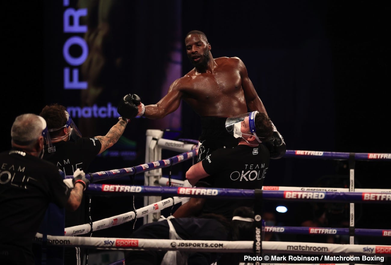 Photos: Okolie stops Glowacki in 6th to win WBO cruiserweight crown