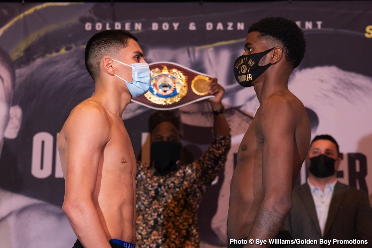 Vergil Ortiz Jr vs. Hooker - DAZN Weigh In Results & Photos