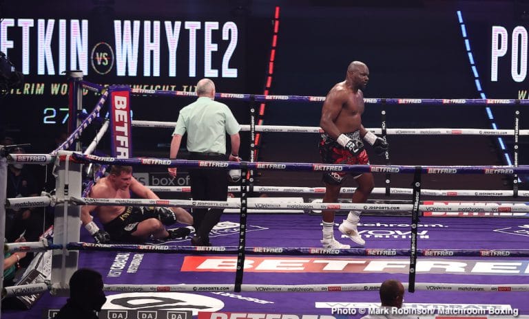 Dillian Whyte Gets Revenge, Stops Povetkin In Fourth Round!