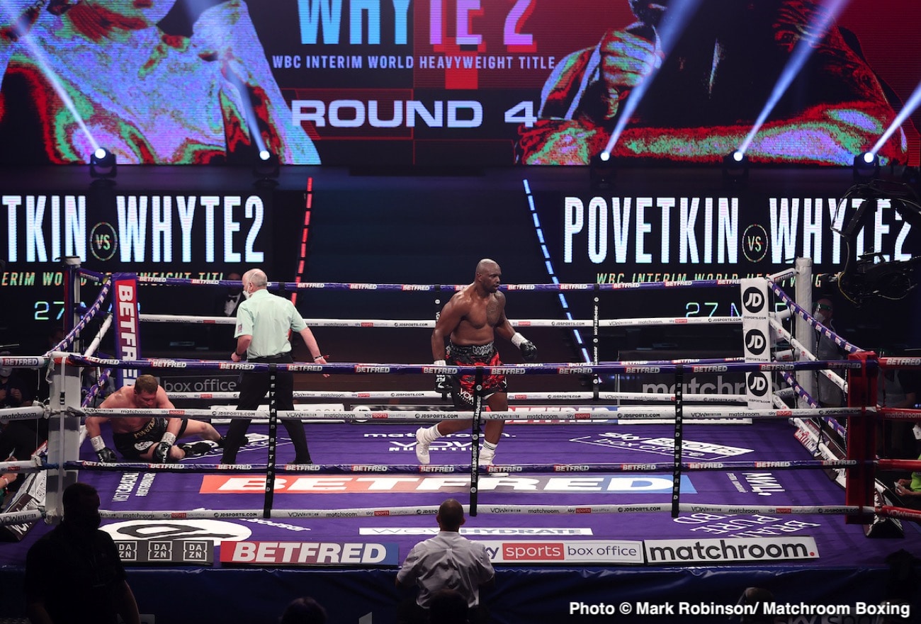 Dillian Whyte Gets Revenge, Stops Povetkin In Fourth Round!