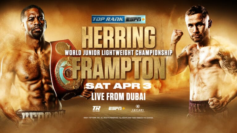 April 3: Herring vs Frampton LIVE on ESPN+ and Channel 5