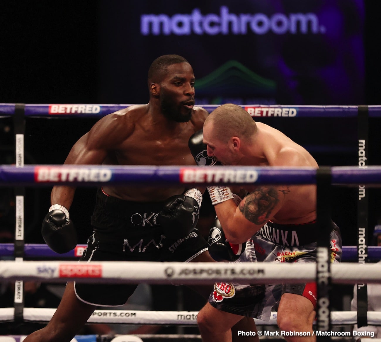 Photos: Okolie stops Glowacki in 6th to win WBO cruiserweight crown