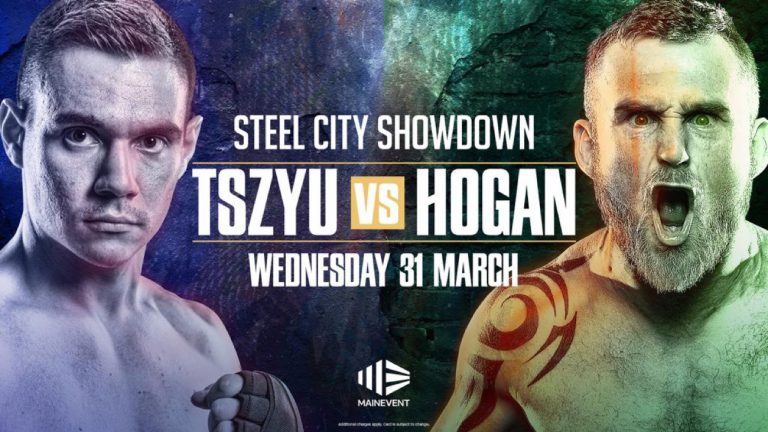 Tim Tszyu vs. Dennis Hogan on March 31 at 4 a.m. ET