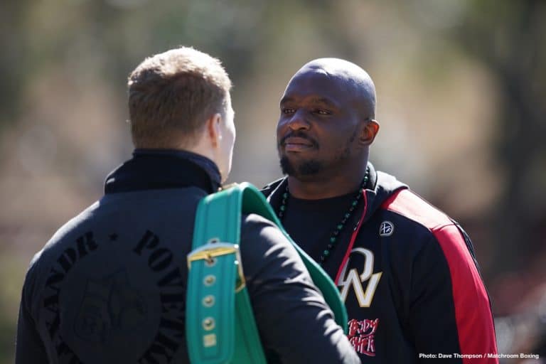 Dillian Whyte - Alexander Povetkin 2 face-to-face