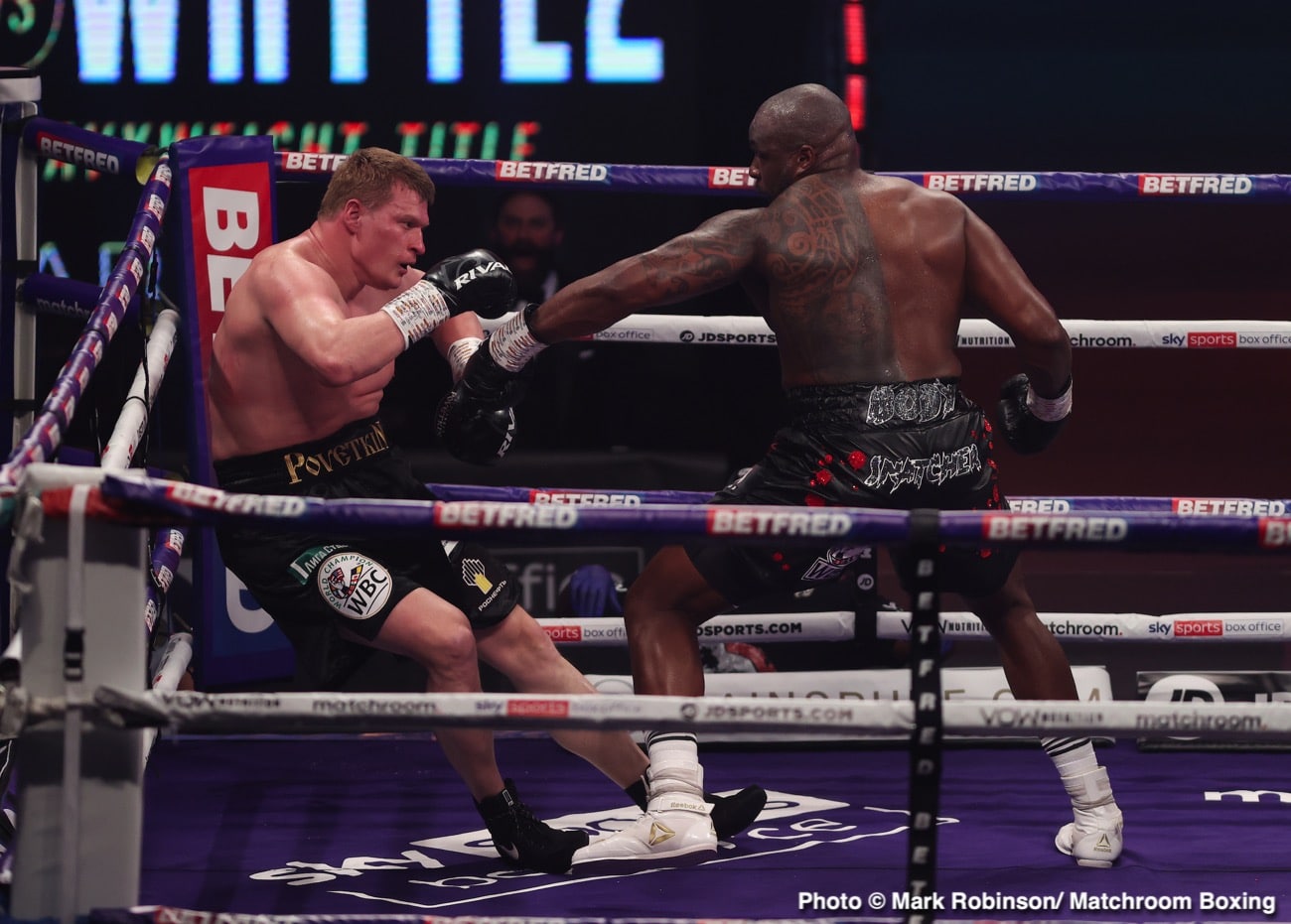 Eddie Hearn sees Whyte vs. Deontay Wilder as "Colossal fight"