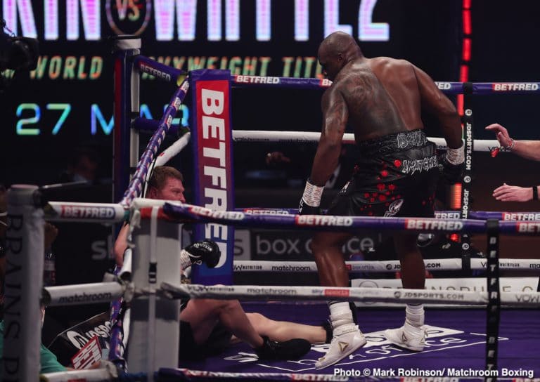Eddie Hearn sees Whyte vs. Deontay Wilder as "Colossal fight"