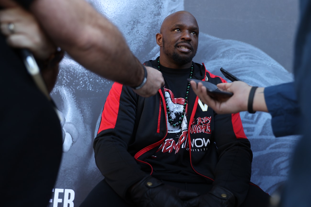 Eddie Hearn talks Dillian Whyte shoulder injury