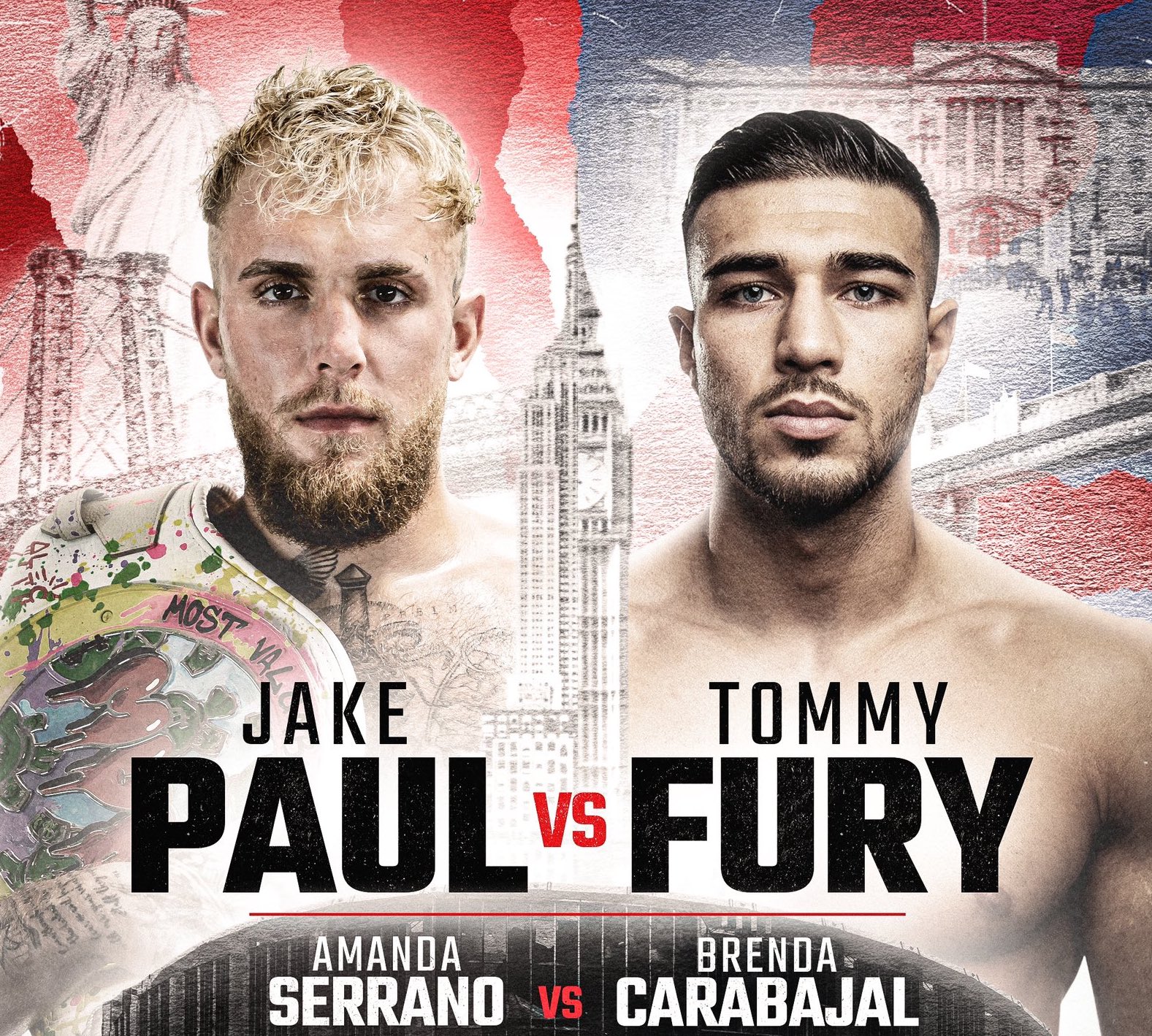Jake Paul, Tommy Fury boxing image / photo