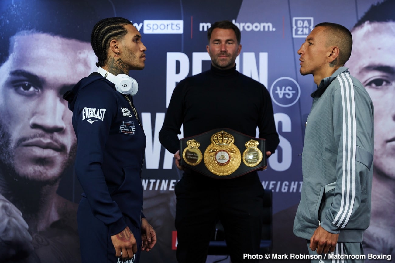 Boxing photo: Conor Benn, Samuel Vargas image Watch LIVE: Benn vs Vargas Sky Sports Weigh In