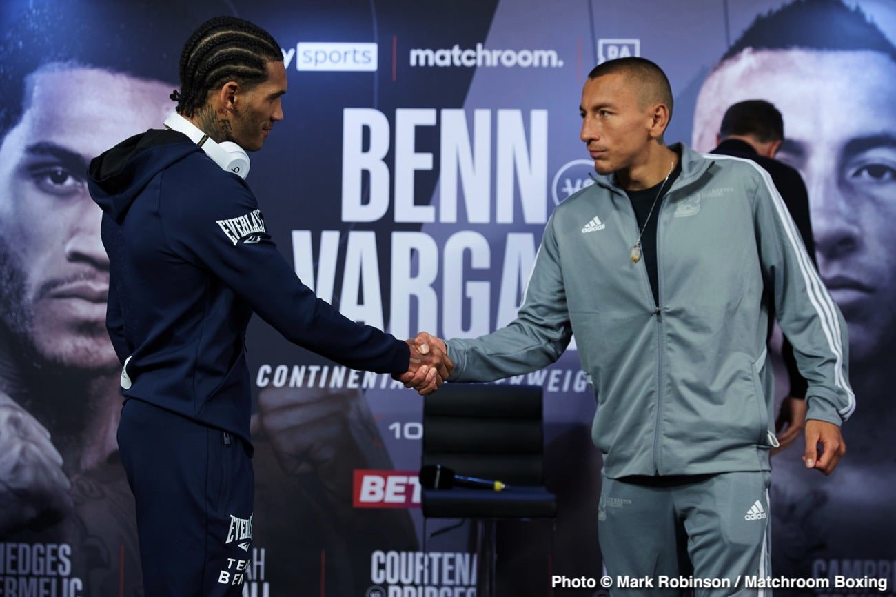 Boxing photo: Conor Benn, Samuel Vargas image Watch LIVE: Benn vs Vargas Sky Sports Weigh In