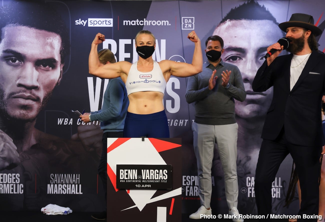 Boxing photo: Conor Benn, Samuel Vargas image Watch LIVE: Benn vs Vargas Sky Sports Weigh In