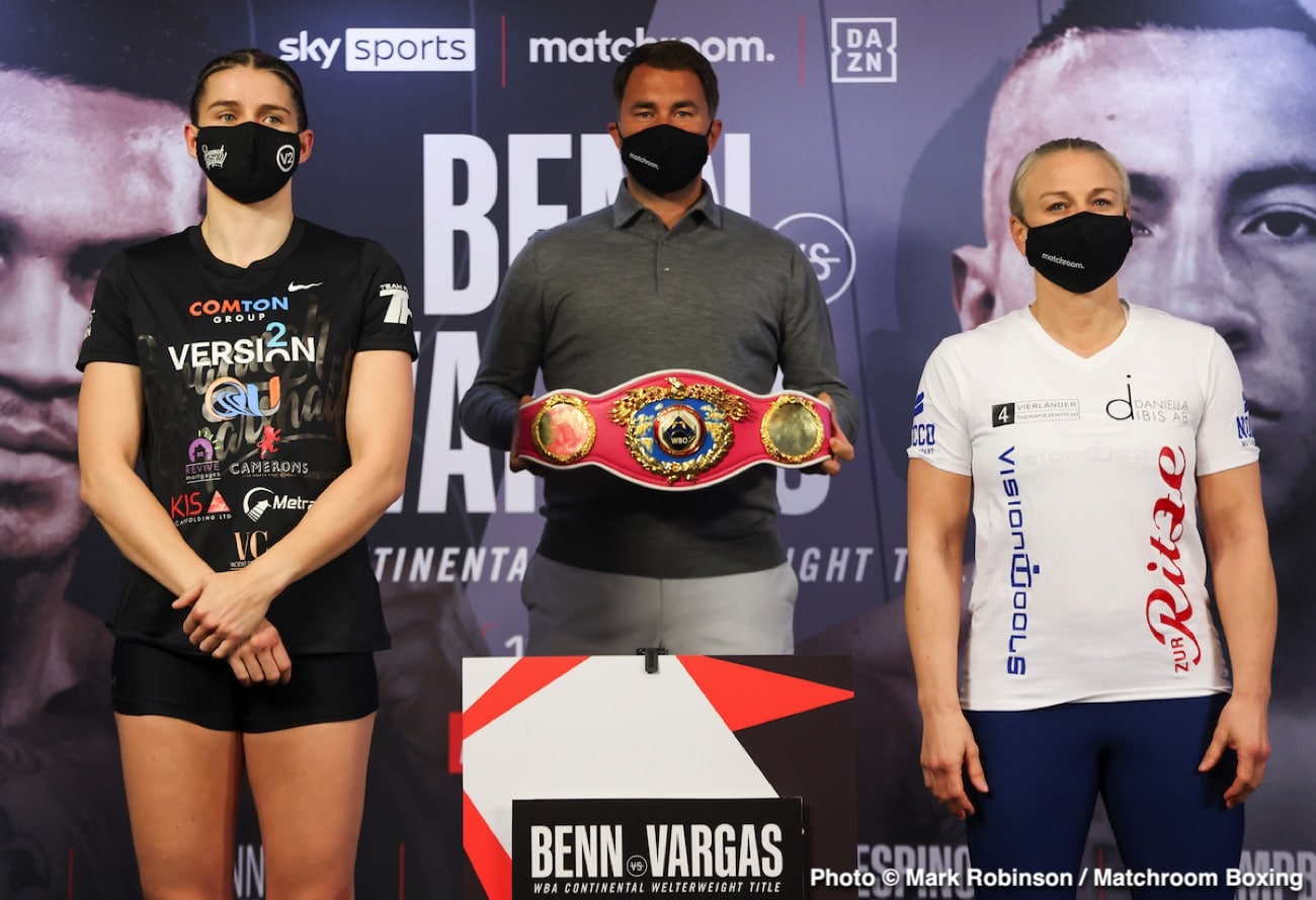 Boxing photo: Conor Benn, Samuel Vargas image Watch LIVE: Benn vs Vargas Sky Sports Weigh In