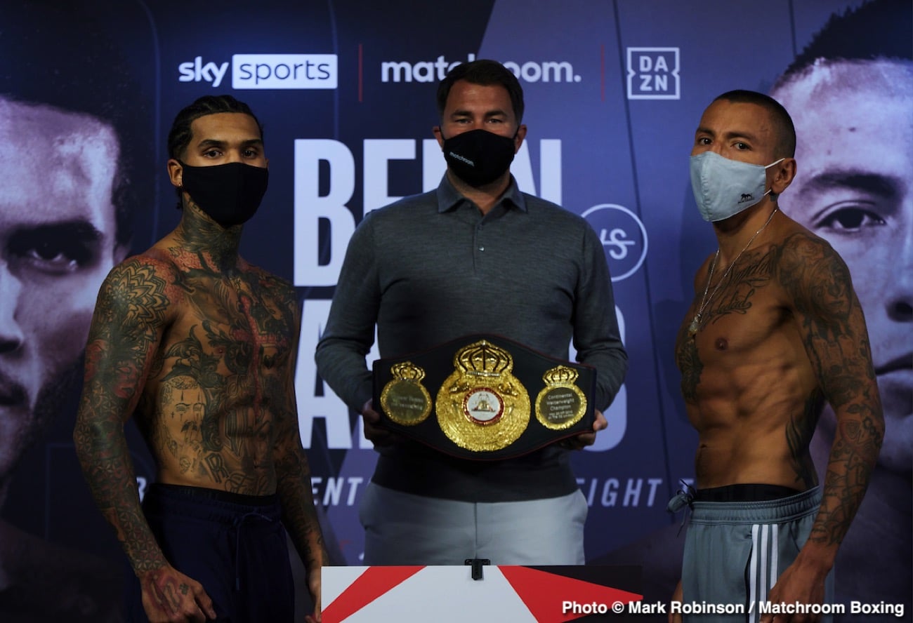 Boxing photo: Conor Benn, Samuel Vargas image Watch LIVE: Benn vs Vargas Sky Sports Weigh In