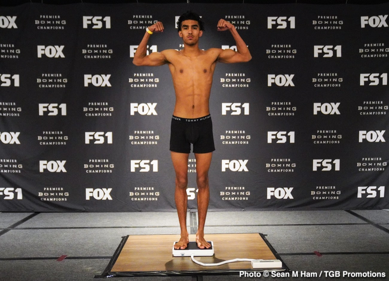 Watch LIVE: Harrison vs Perrella Weigh In