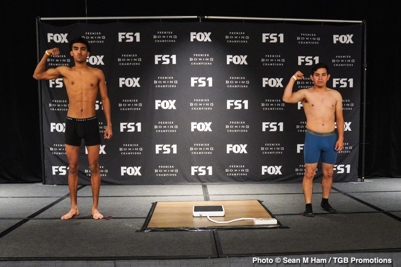 Watch LIVE: Harrison vs Perrella Weigh In