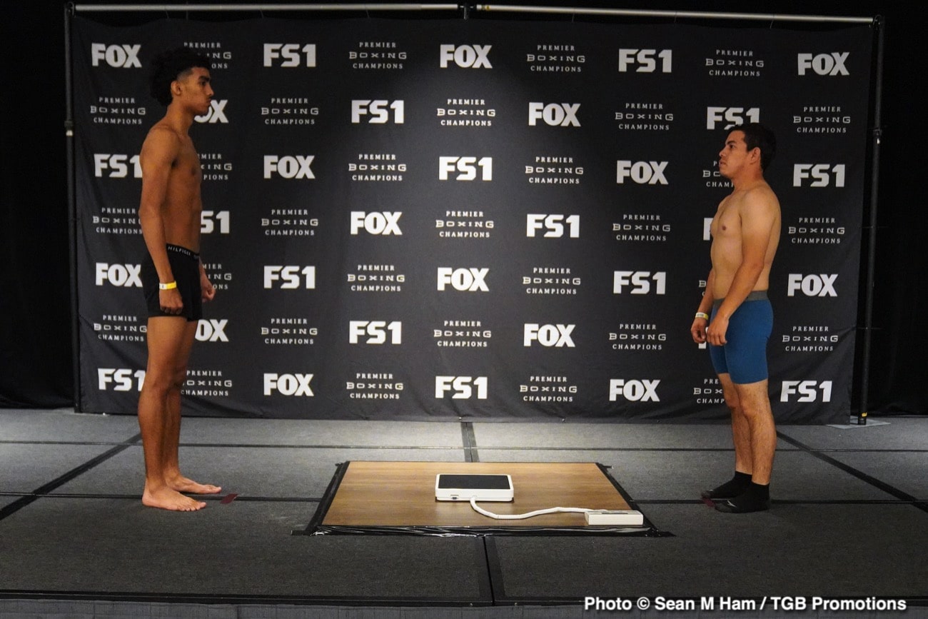 Watch LIVE: Harrison vs Perrella Weigh In