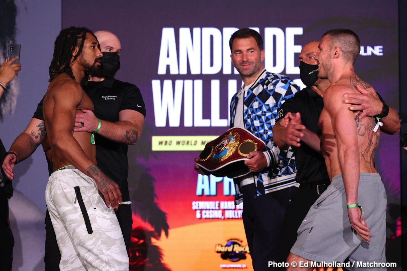 Demetrius Andrade vs. Liam Williams - preview & prediction