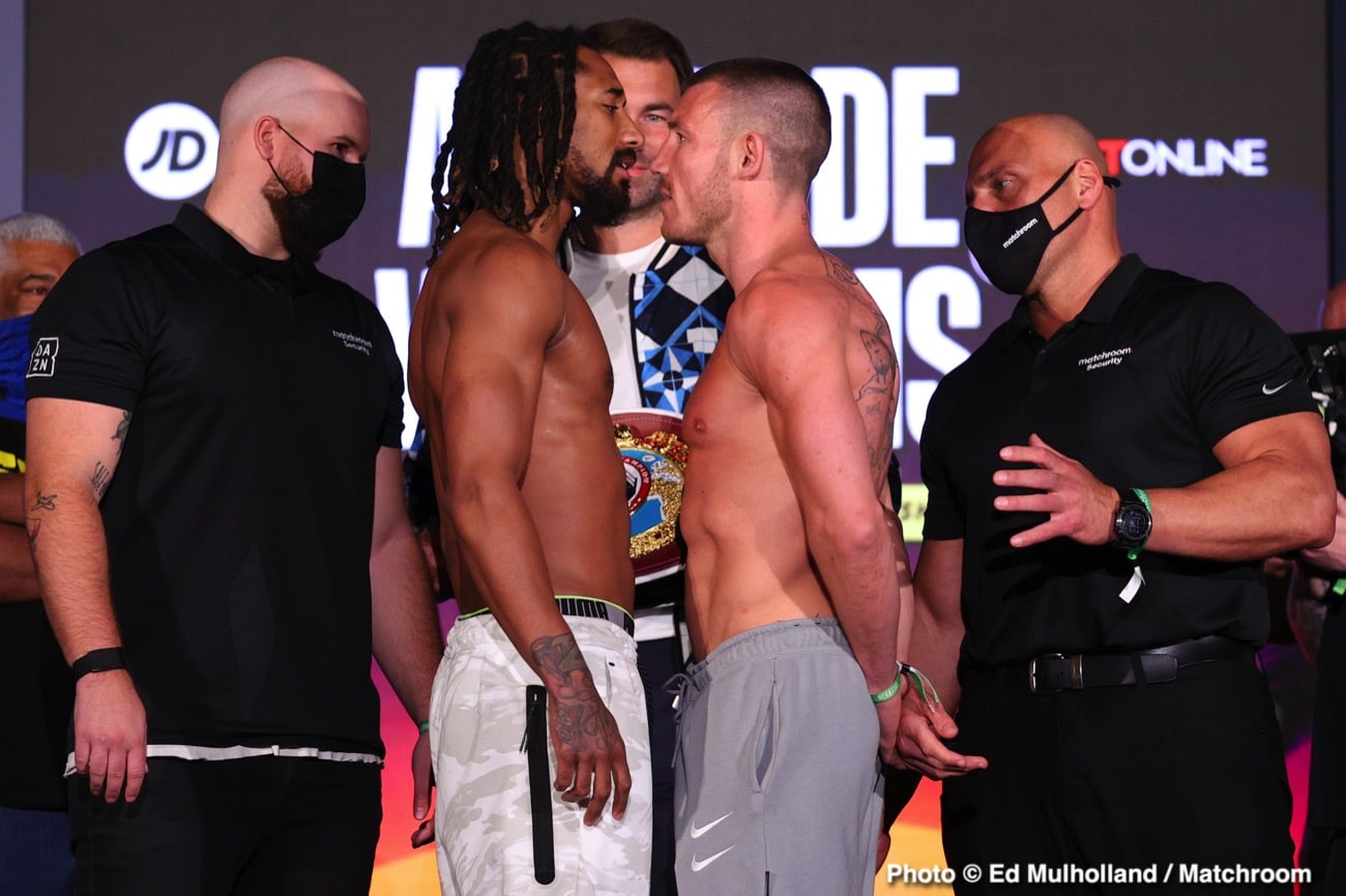 Boxing photo: Demetrius Andrade, Liam Williams image Watch LIVE: Andrade vs Williams Weigh In