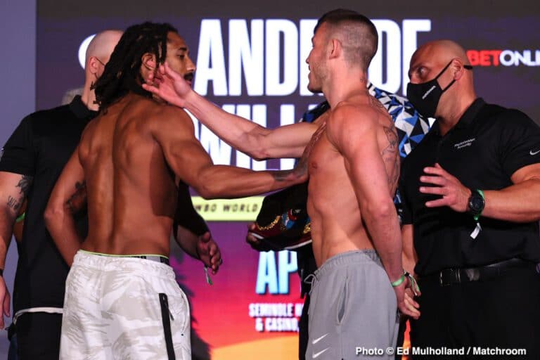 Watch LIVE: Andrade vs Williams Weigh In