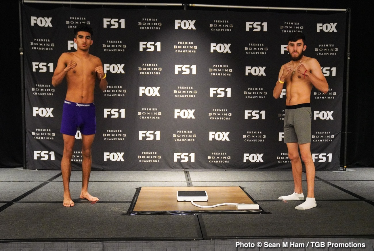 Watch LIVE: Harrison vs Perrella Weigh In
