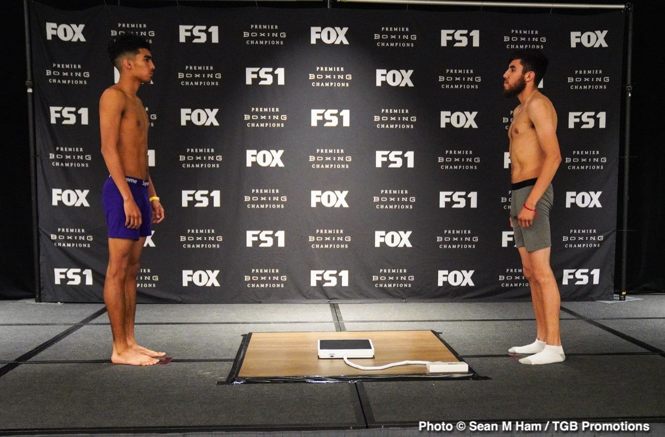 Watch LIVE: Harrison vs Perrella Weigh In
