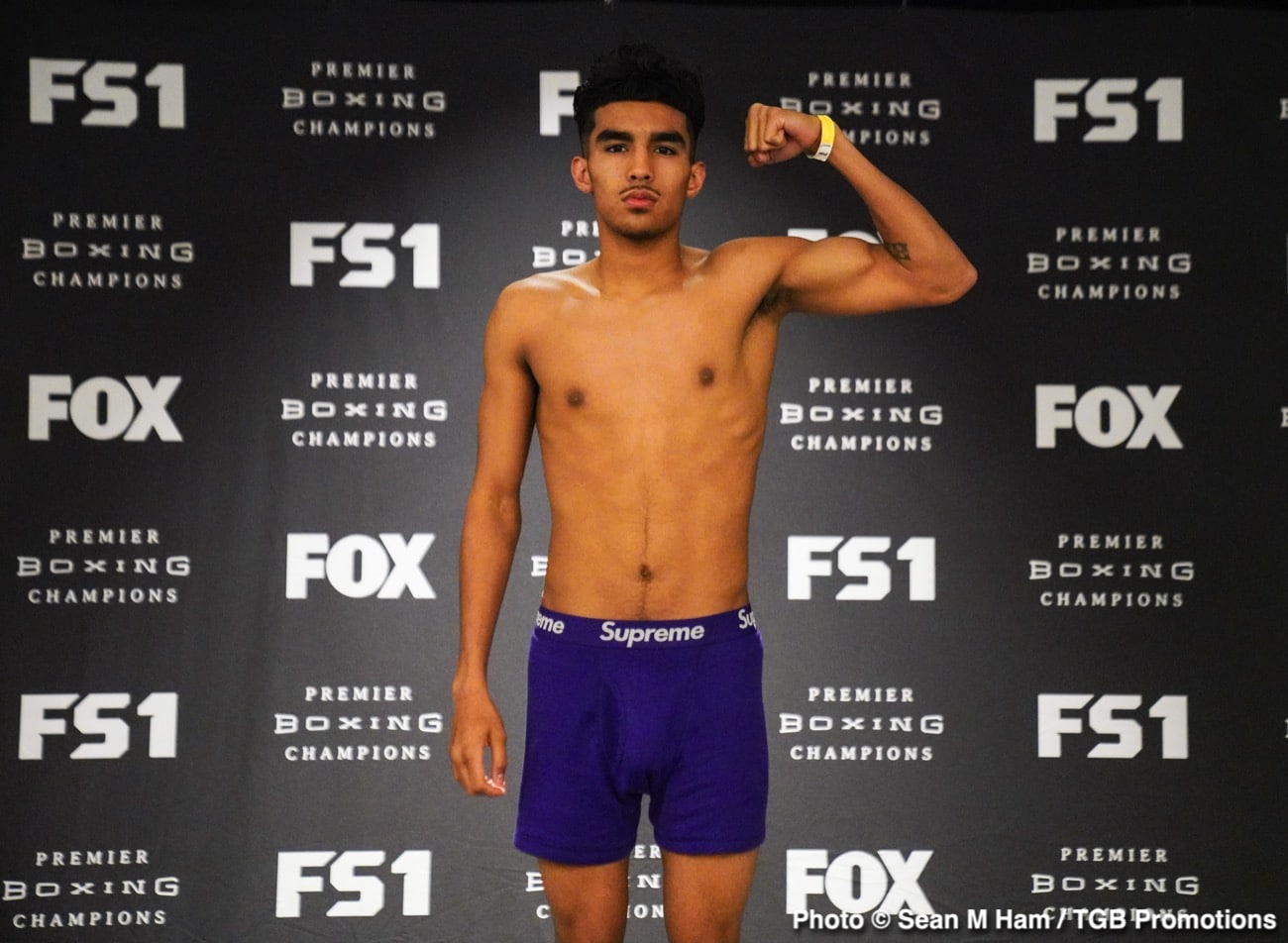 Watch LIVE: Harrison vs Perrella Weigh In
