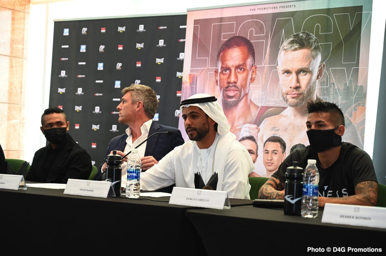 Boxing photo: Carl Frampton, Jamel Herring image Herring vs Frampton ESPN+ Press Conference Quotes & Photos